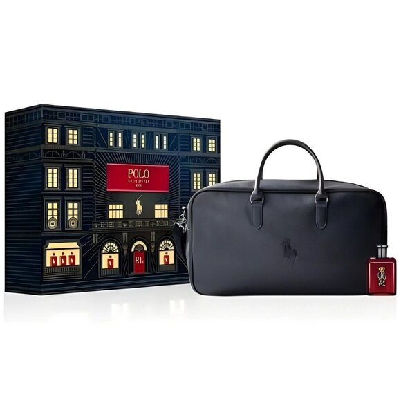 Polo Red Bear Valentine Gift Men’s 2pc Polo Red Parfum Spray 4.2oz w/ Duffel Bag - Picture 2 of 2